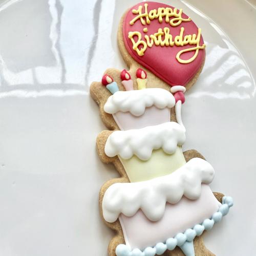 Happy Birthday ケーキ レッド