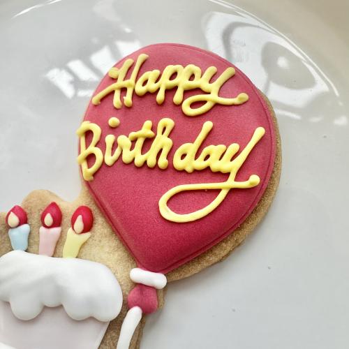 Happy Birthday ケーキ レッド