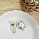 ナンバー「7」&スター【寒色系】