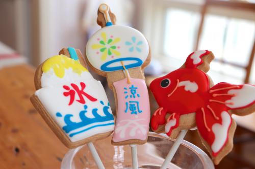 大人の縁日　棒付き金魚【赤】